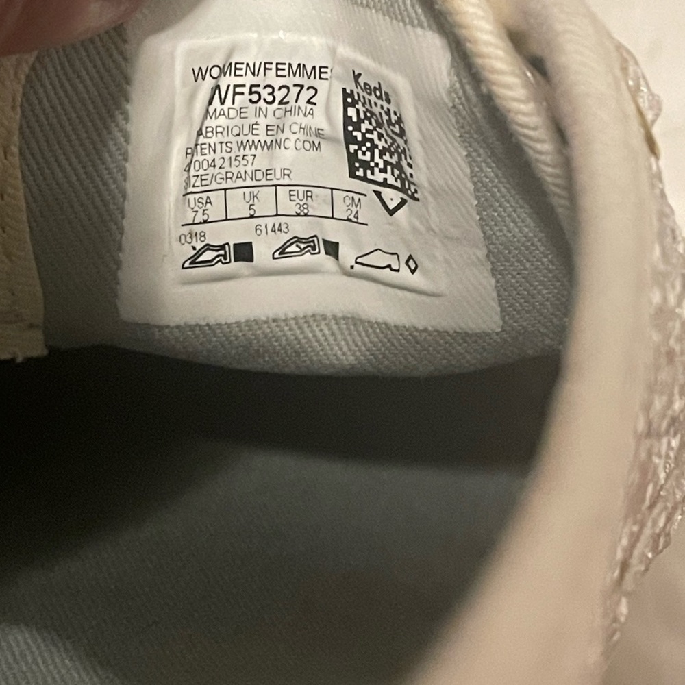 Kate Spade X Keds Sparkly Champion Glitter Silver Bri… Gem